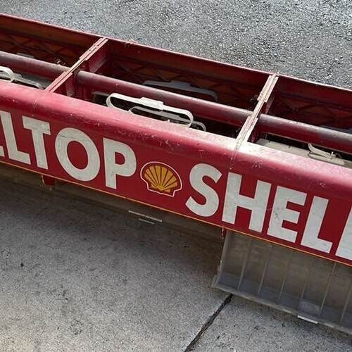 Vintage Large Shell Gas Station Ceiling Mount Cigarette Dispenser Rack Display