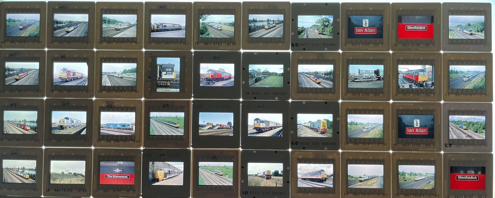 Original 35mm Train Slides X 40 High Quality Mixed Lot T20)