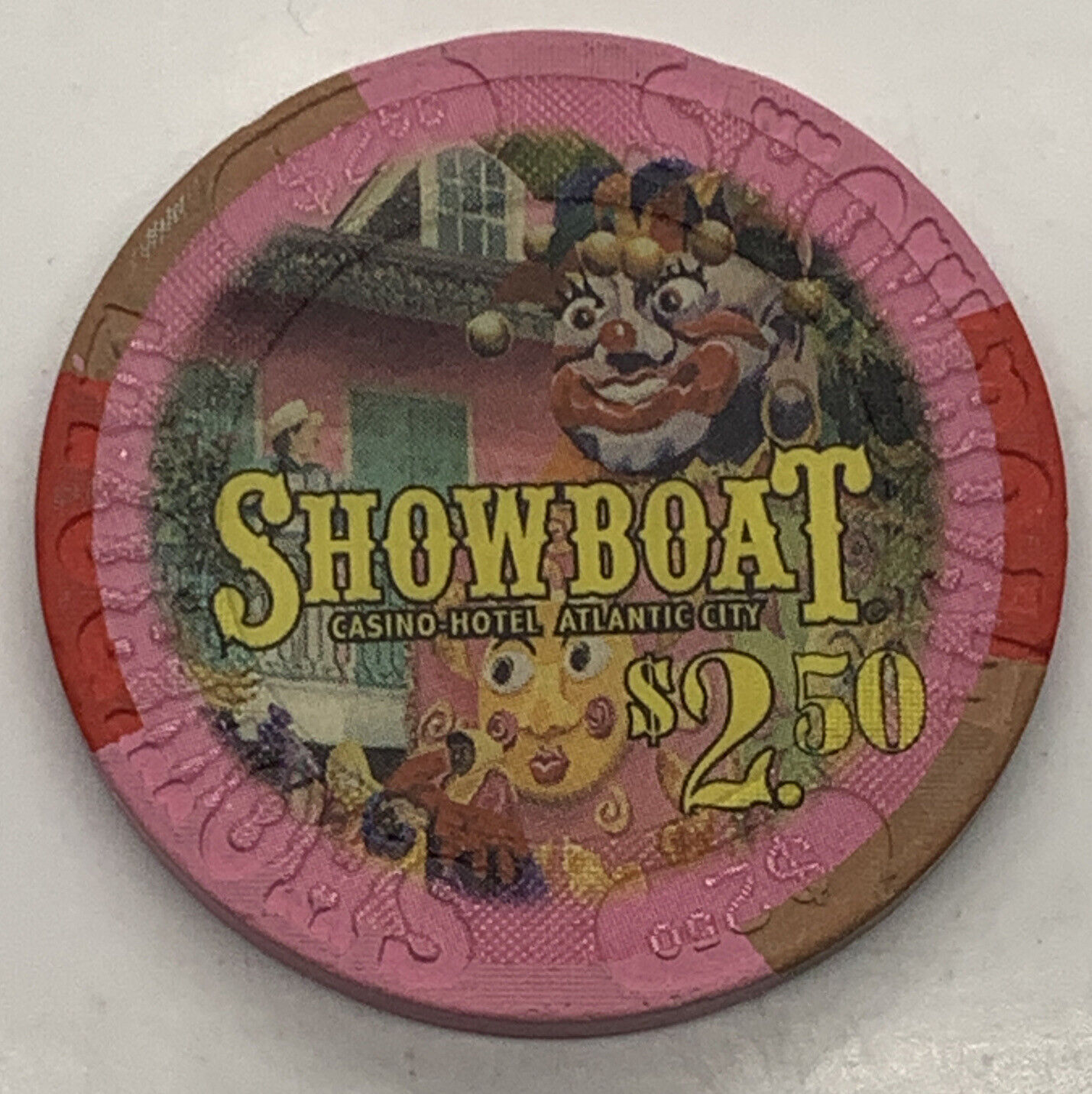 Showboat Atlantic City Casino $2.50 Chip - Atlantic City New Jersey House Mold