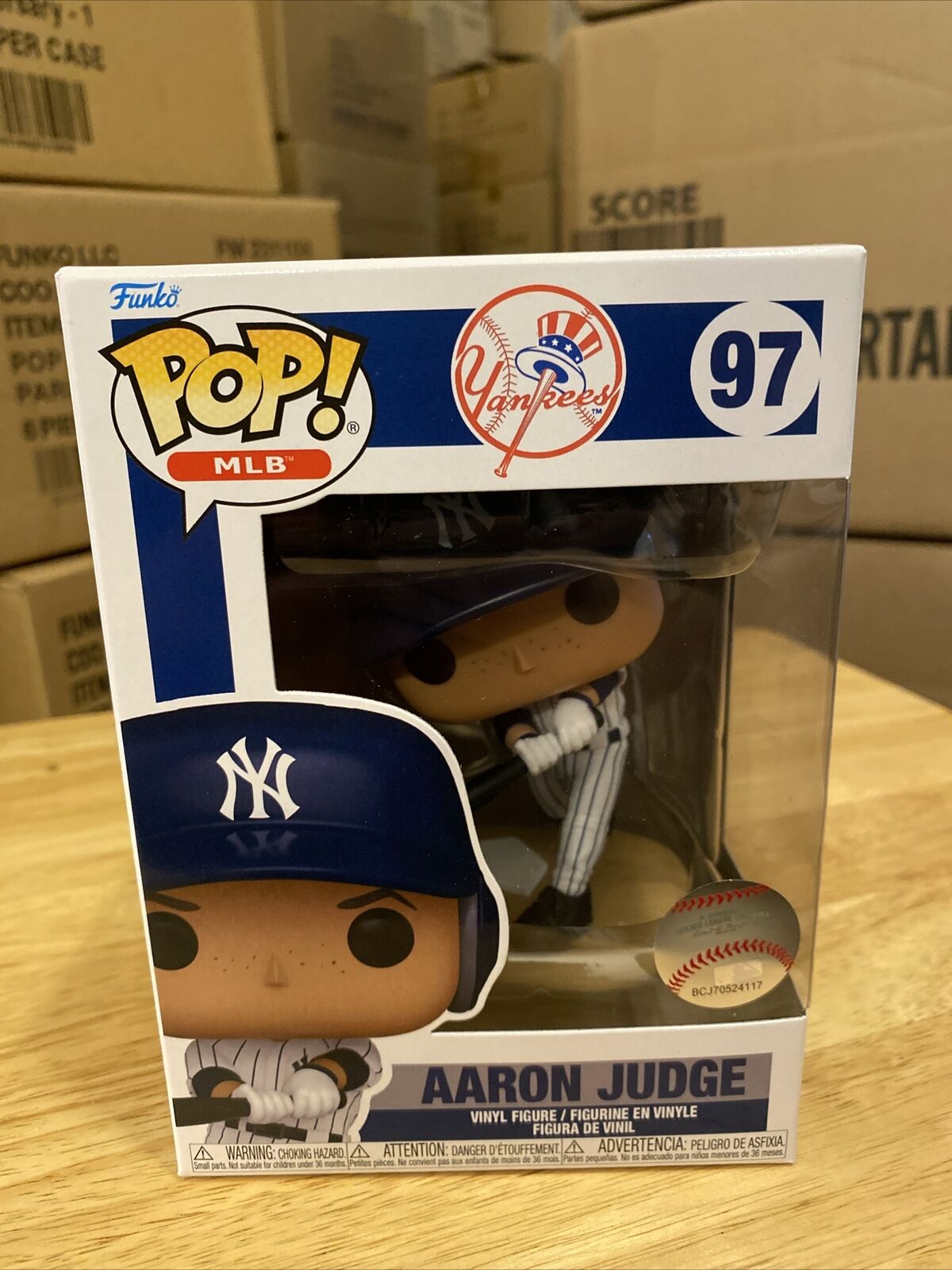 Funko POP Aaron Judge 97 Baseball MLB New York Yankees IN HAND - Mint