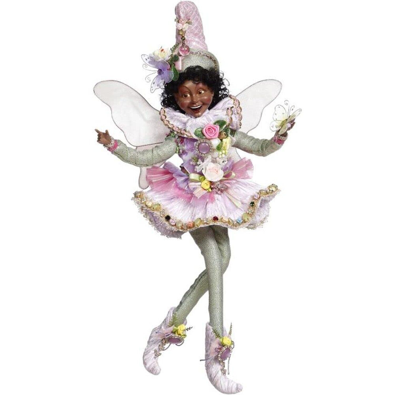 Mark Roberts Spring 2023 Black African American Flower Garden Fairy, Medium 1...