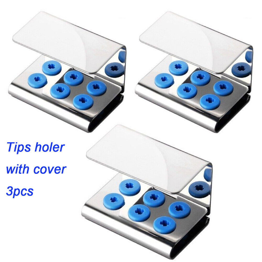 Dental Scaler Tip holder Stand with Cover Fit EMS/NSK/WOODPECKER/Satelec, 3 pcs