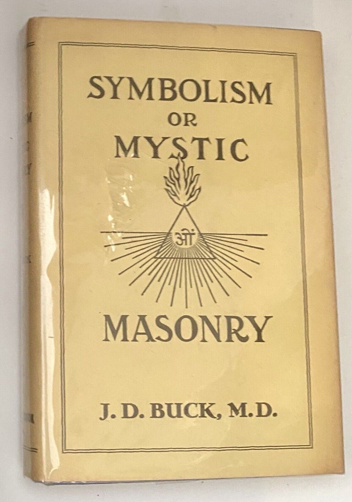 SYMBOLISM OR MYSTIC MASONRY-JD BUCK-PLUS EPHEMERA-Freemasonry-HC-1946-DJ-Rare-