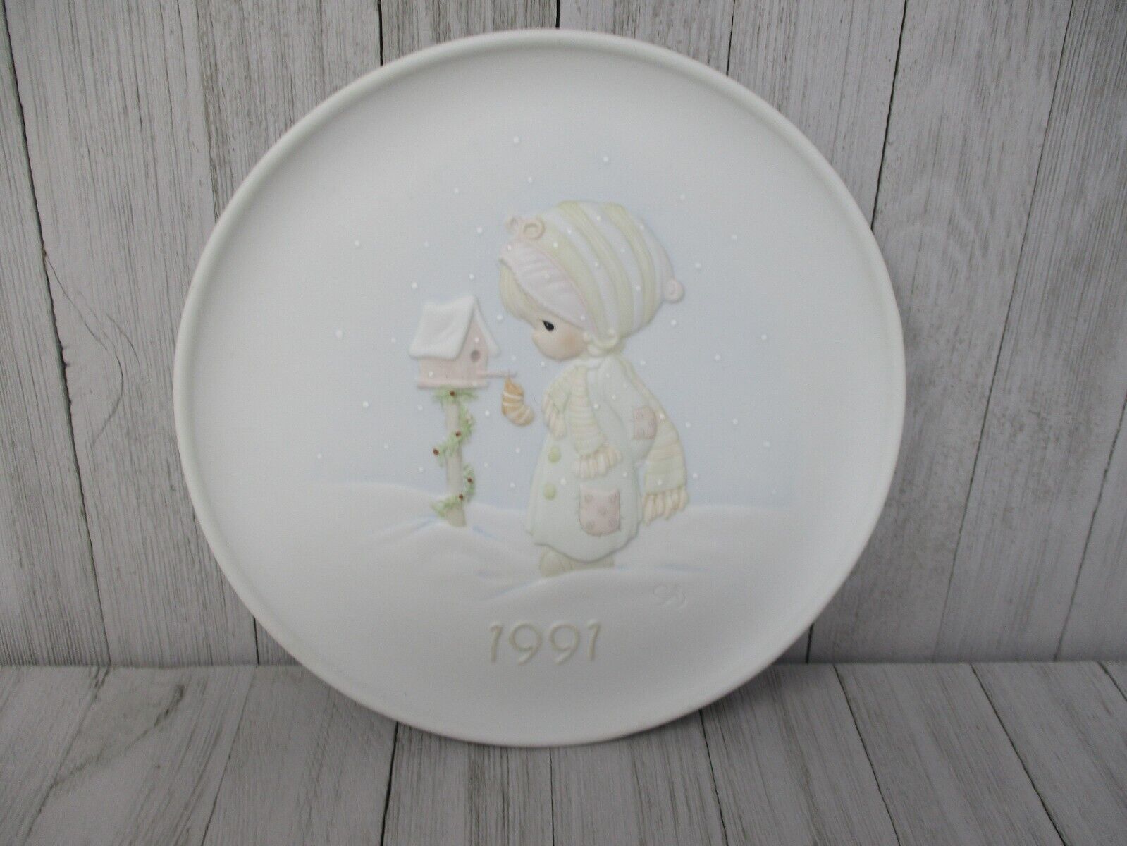 Vintage 1991 Precious Moments 523860 Plate Christmas Blessings Series