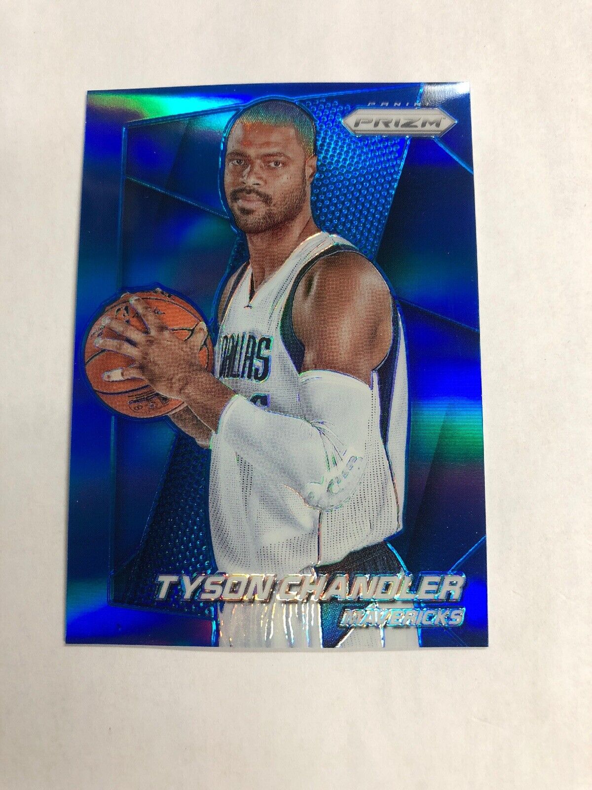 2014-15 Panini Prizm Tyson Chandler #114 Blue Refractor Numbered 78/99
