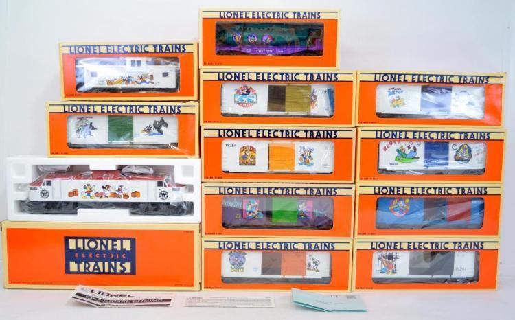 Lionel O gauge Mickey Mouse and Disney diesel freight train w/ 18311 Lot 229
