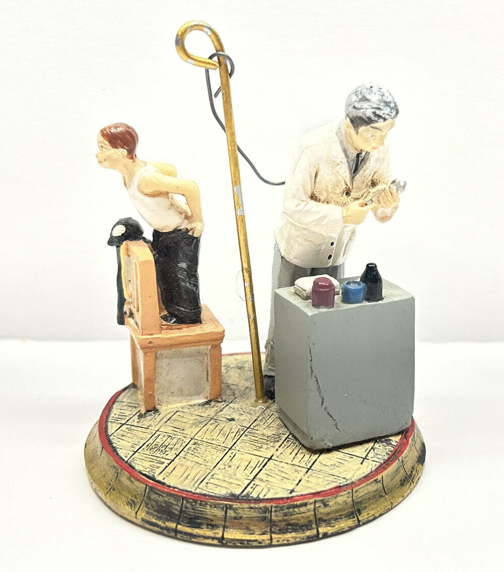 Norman Rockwell Christmas Ornament Doctor Before The Shot Curtis Publishing