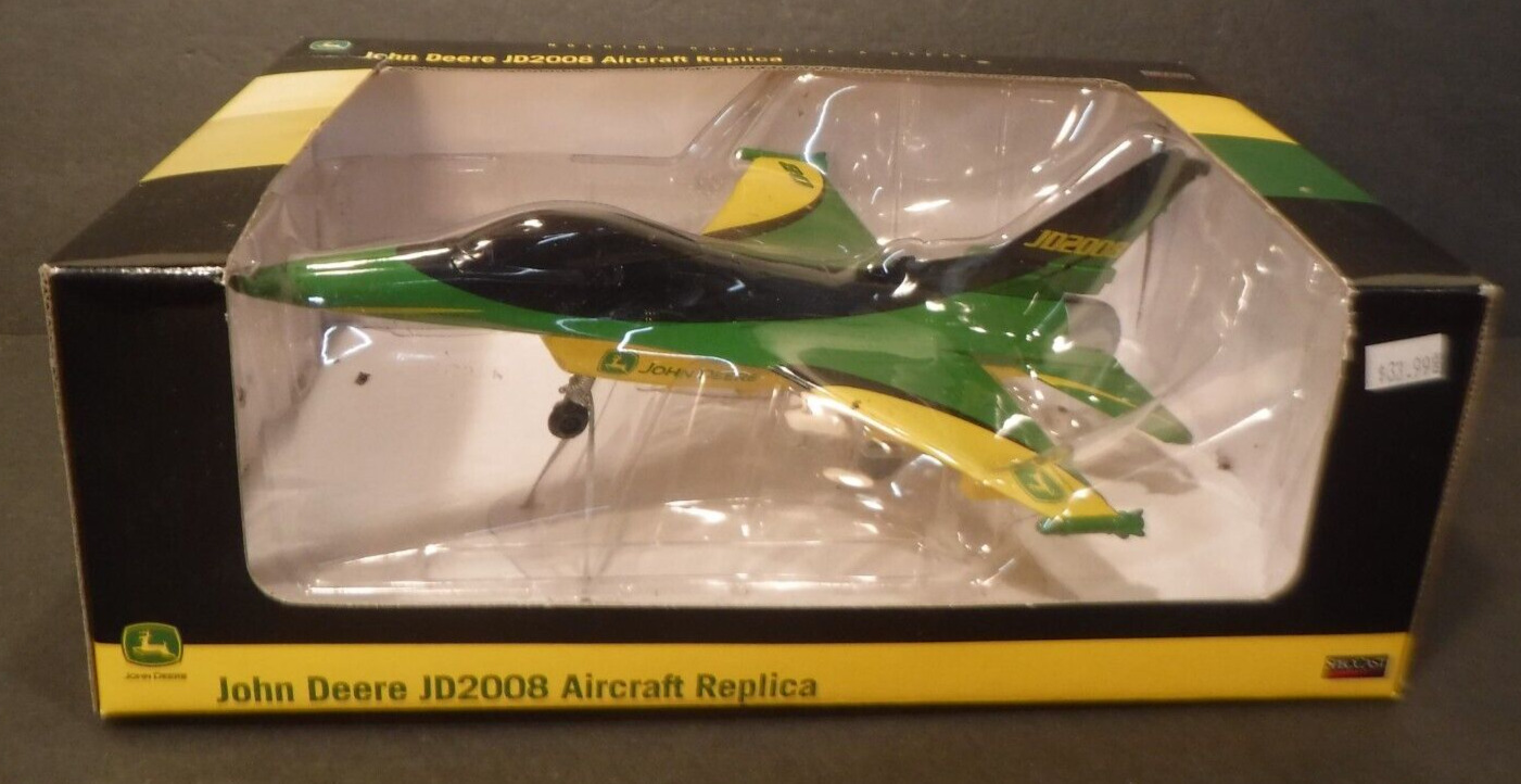 SpecCast John Deere JD2008 Airplane #46010 Die Cast Metal Toy Replica 1/48 Scale