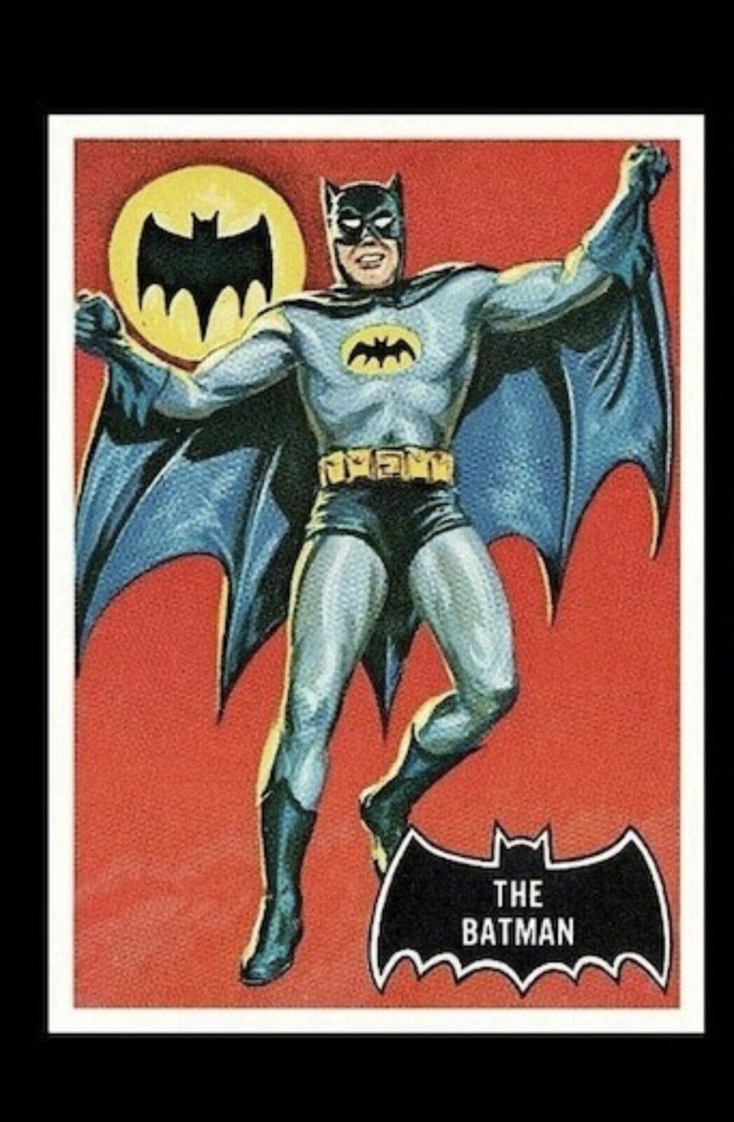 1966 Topps Batman #1 Legacy Display Card RP DC Comics 