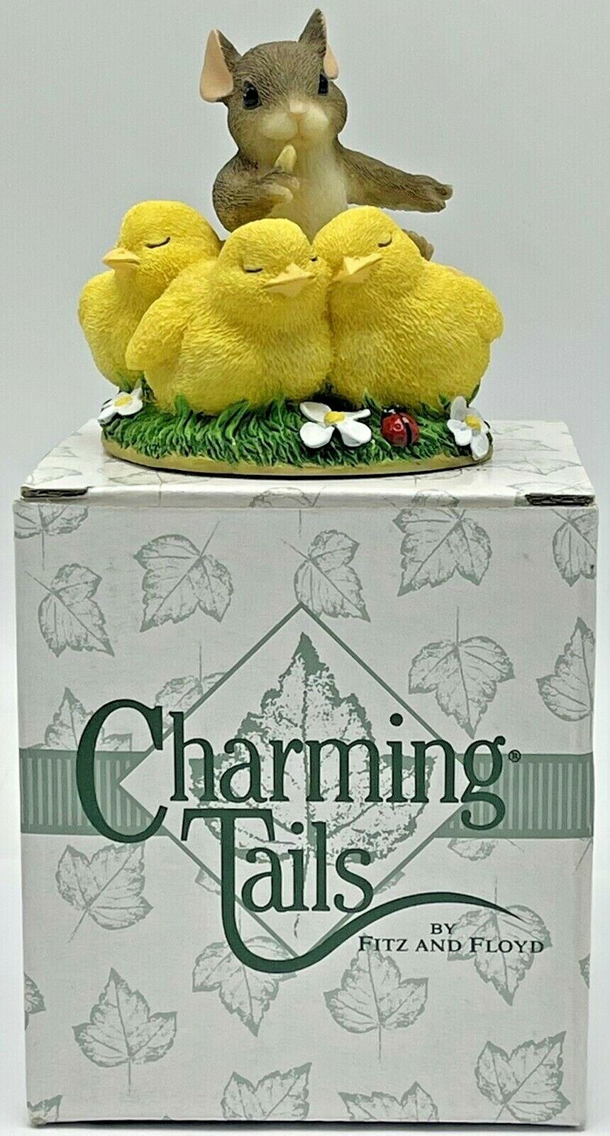 Charming Tails Shhh Don't Make a Peep Mouse Chicks Figurine Fitz & Floyd 88/702