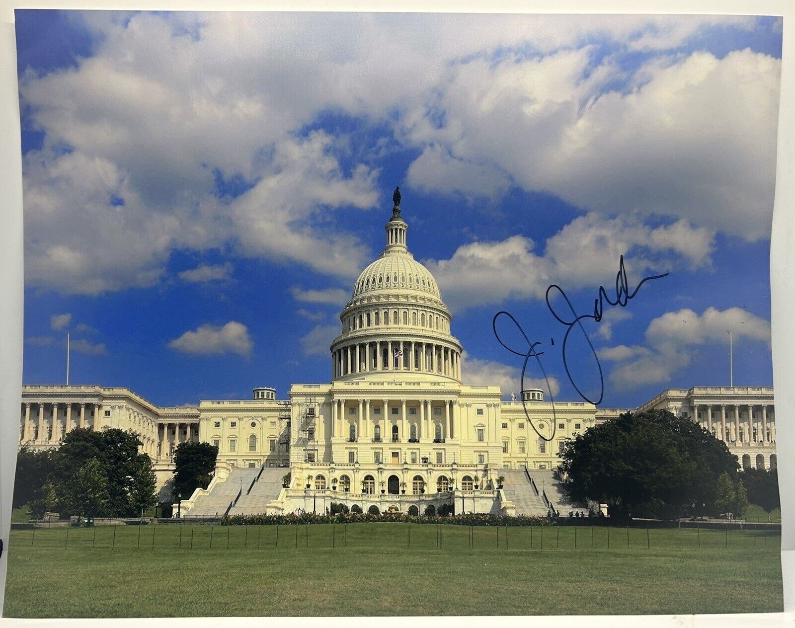 Jim Jordan Signed 11x14 Photo Of US Capital Republican Speaker Of House ? RARE