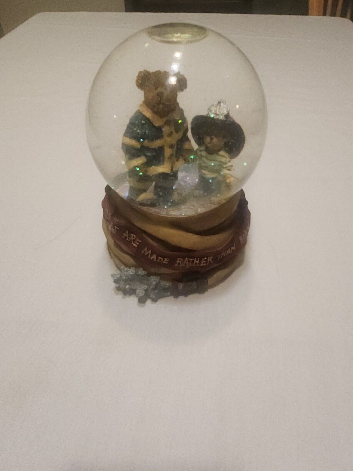 Boyd\'s Bear Collection Heros Fireman Musical Water Ball Snow Globe