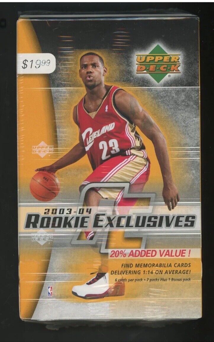 2003-04 Upper Deck Rookie Exclusives Bonus Box Sealed LeBron RC Year