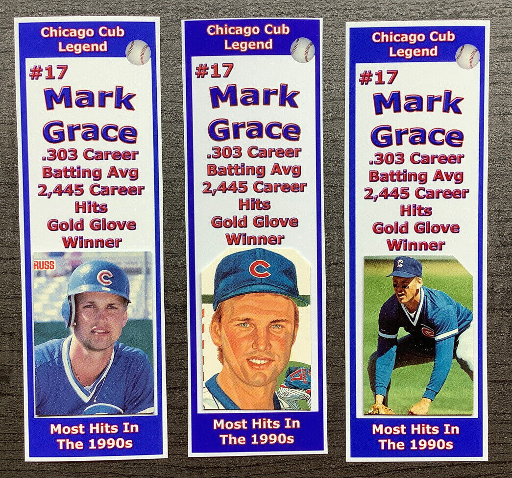 Chicago Cubs / Mark Grace Bookmark Set