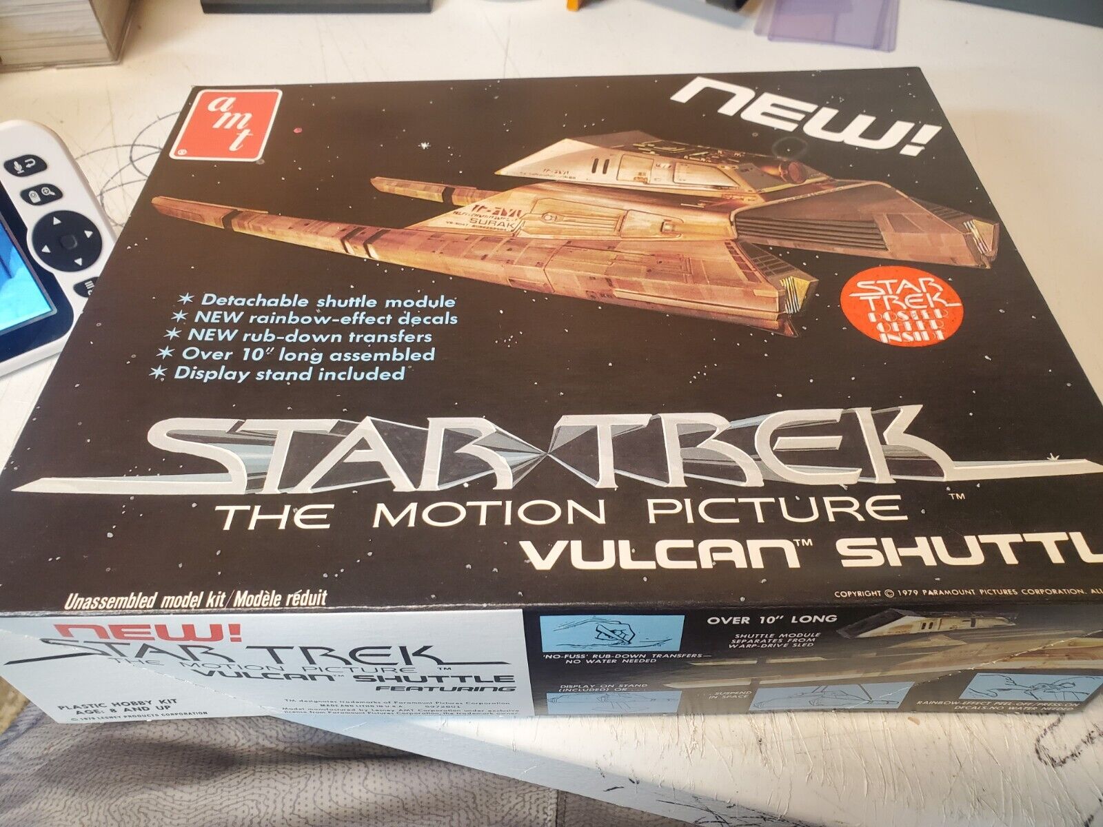 1984 AMT Model STAR TREK MOTION PICTURE VULCAN SHUTTLE Kit