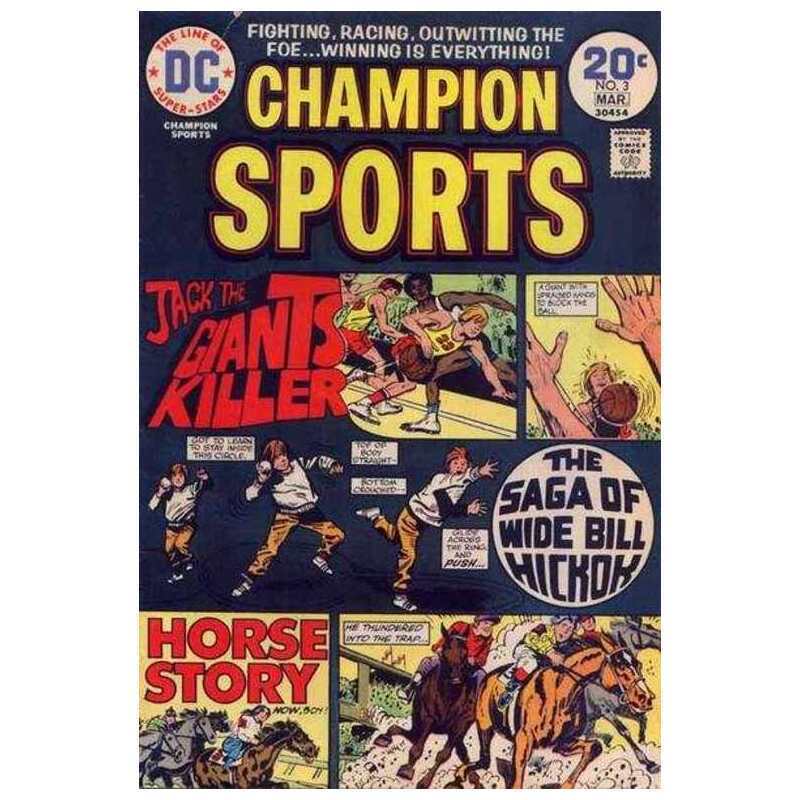 Champion Sports #3 in Very Fine + condition. DC comics [w'