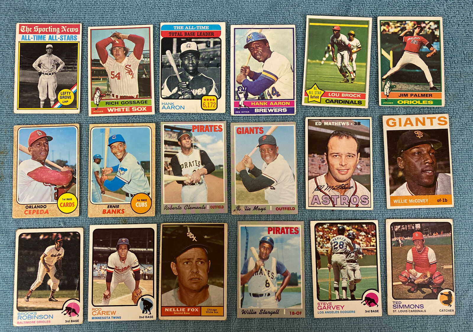 225 Topps 60s And 70s Baseball Cards Acceptable Condition