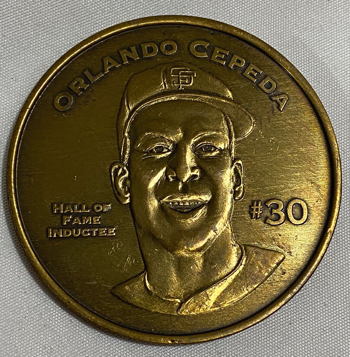 Vintage MLB Coin Token Orlando Cepeda Limited Edition Hall of Fame Giants HOF