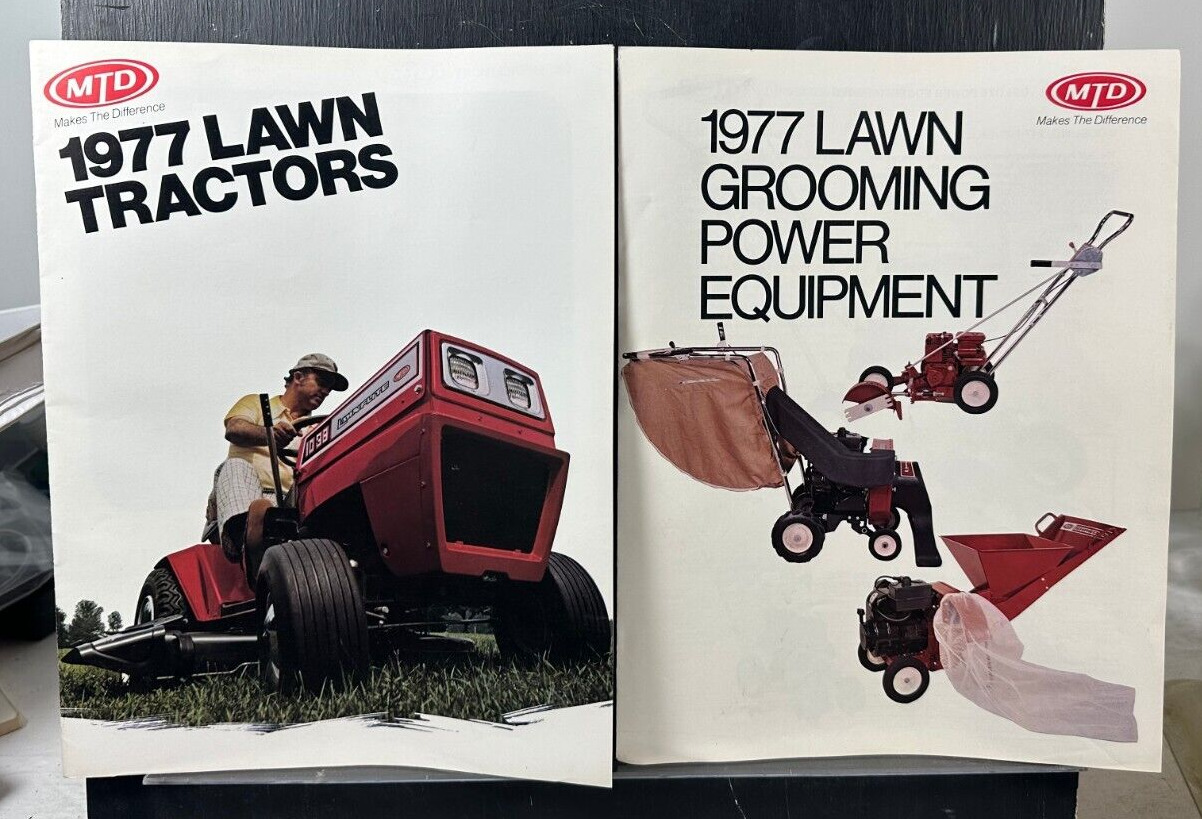 Vintage 1977 MTD Lawn Tractors Power Equipment Brochures