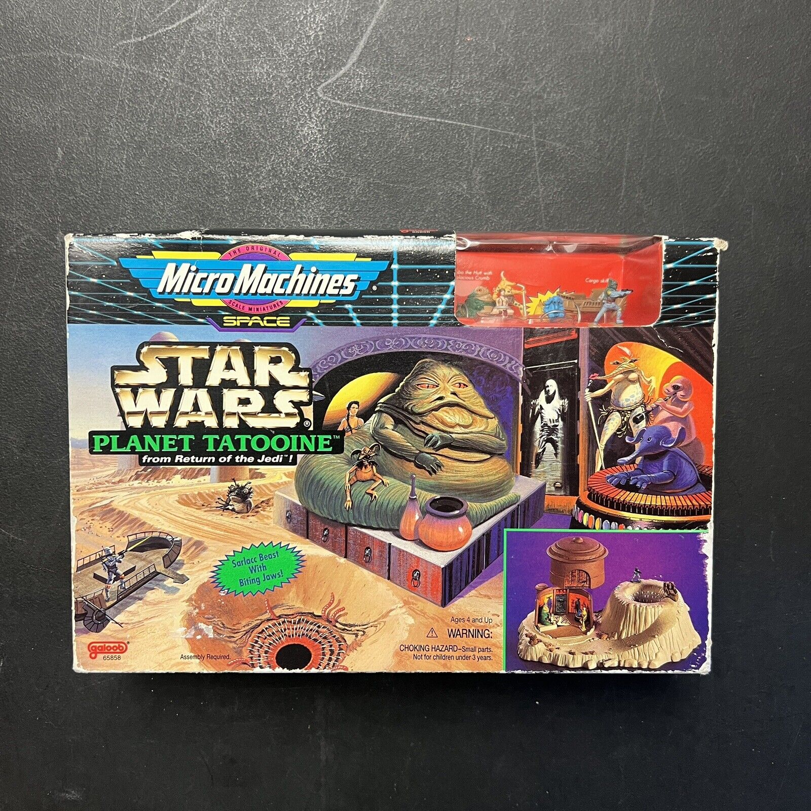 Galoob 1994 Star Wars Micro Machines Planet Tatooine Jabba's Palace Sarlaac NIB