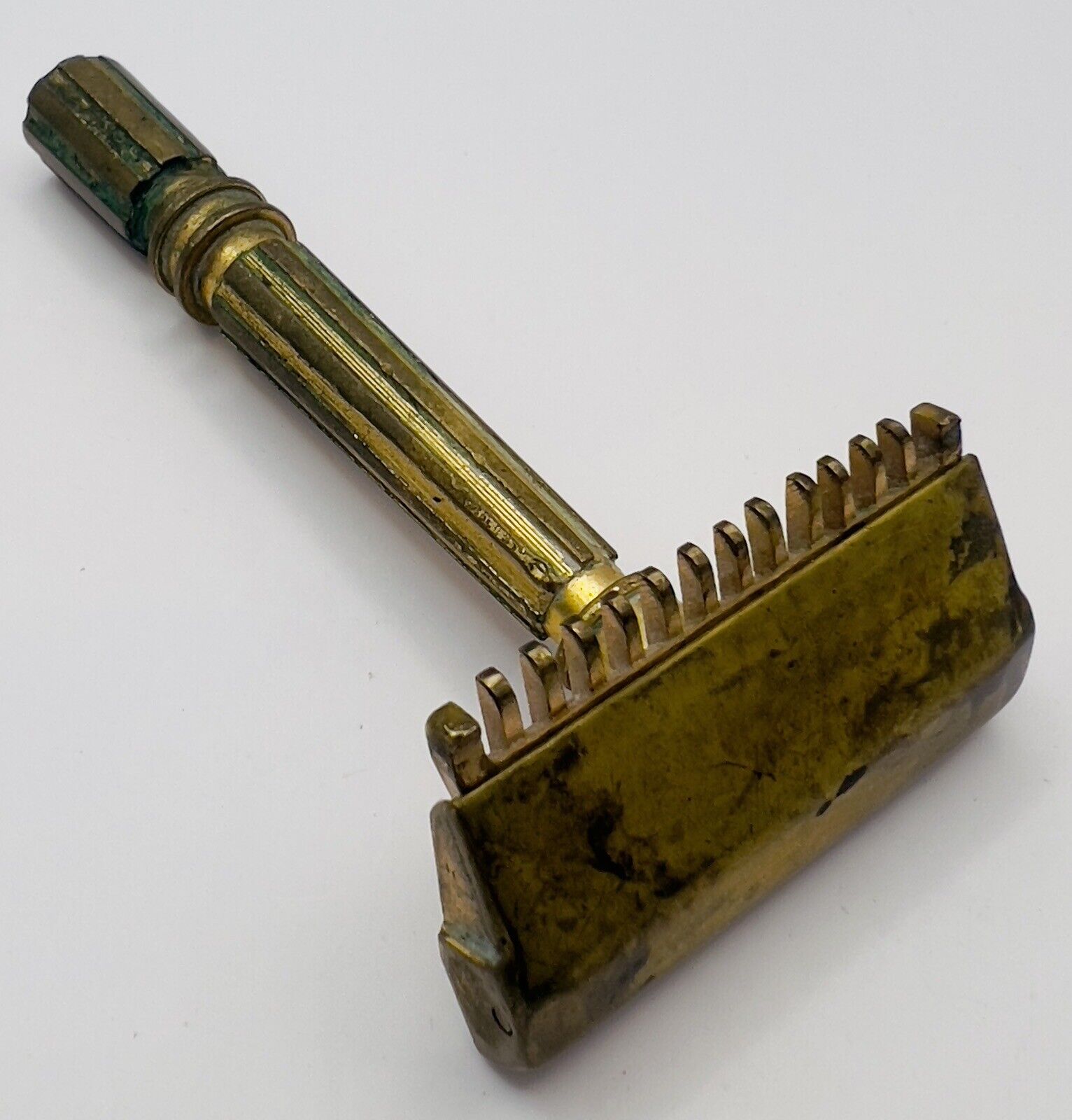 1930s Gillette Gold Plated Open Comb Safety Razor