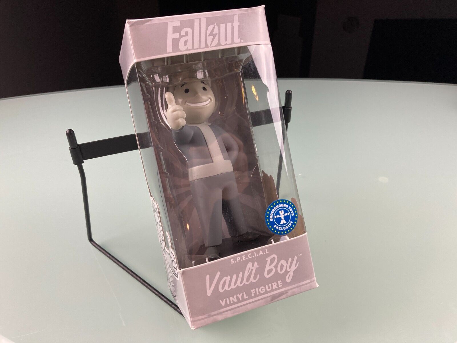 Fallout Vault Boy Funko Vinyl Figure Black White FYE Limited Exclusive Thumb Up
