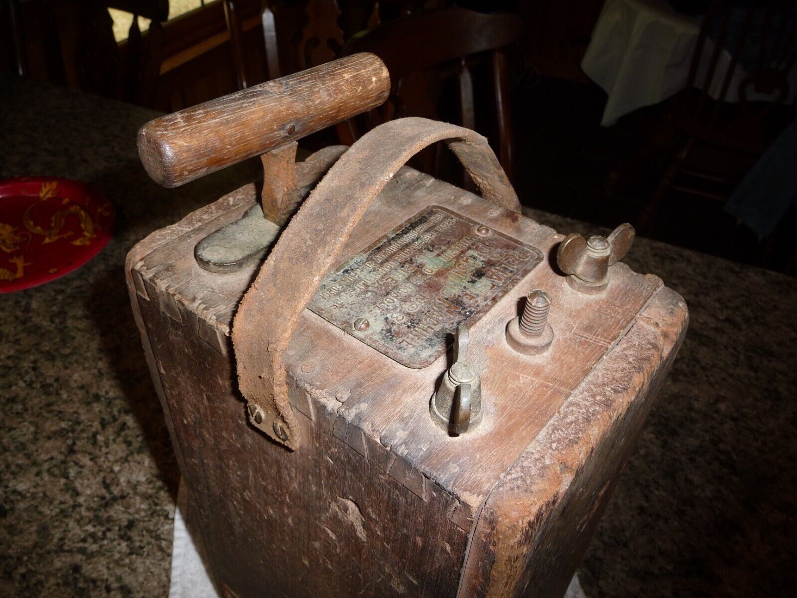 RARE Antique Reliable Blasting Machine No.3 Dynamite Mining Detonator