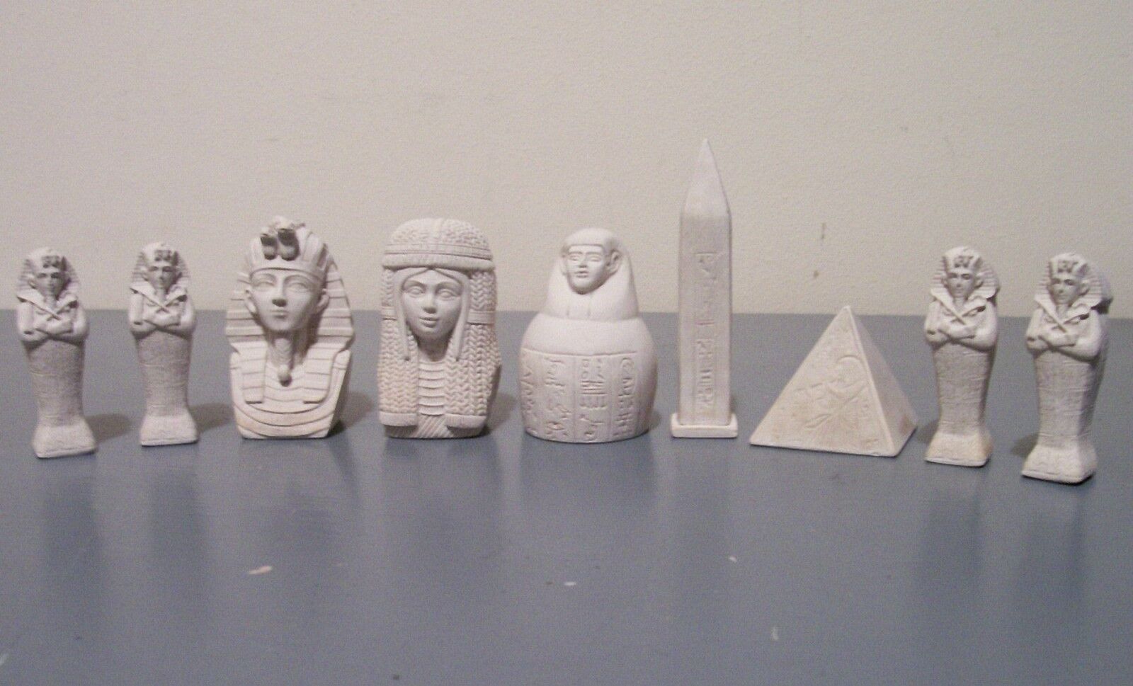 Egyptian chess set latex moulds