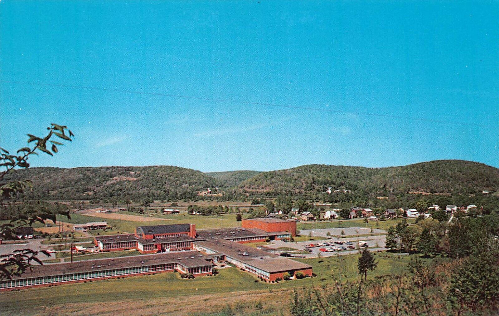 Vtg Postcard Pennsylvania PA Brockway High School Borough Snyder Polk Township