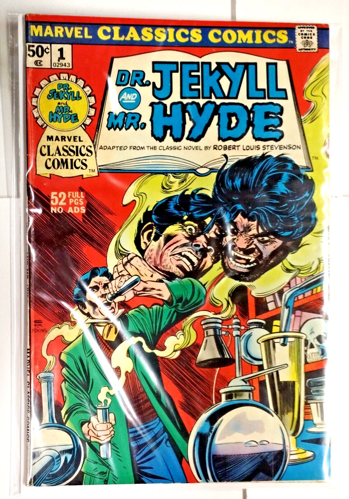 Marvel Classics #1 Dr. Jekyll and Mr. Hyde 1976 F/VF OW