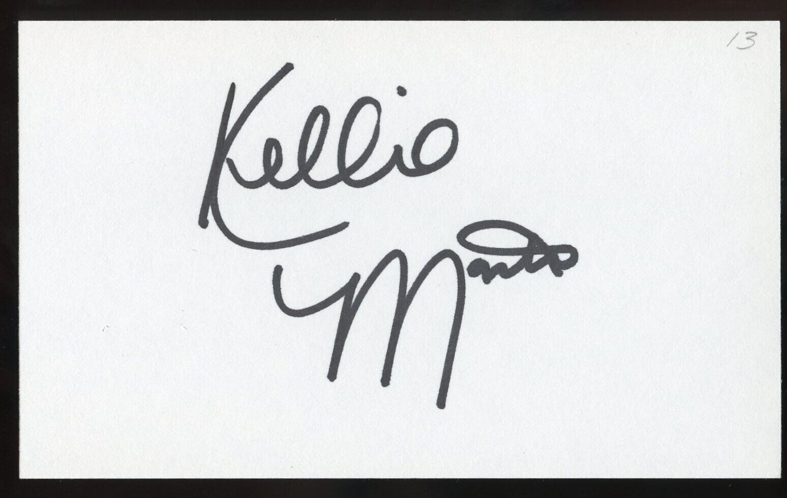 Kellie Martin signed autograph auto 3x5 Cut American Actress in in Life Goes On