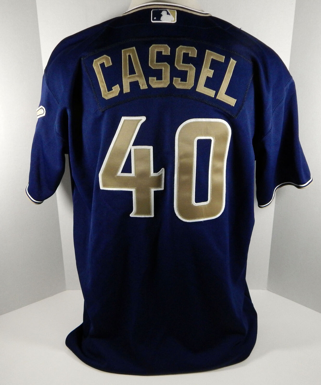 San Diego Padres Jack Cassel #40 Game Issued Navy Jersey