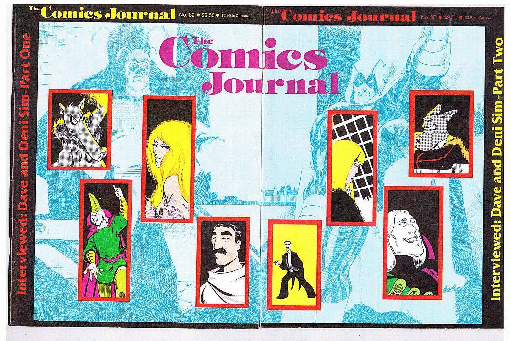 COMICS JOURNAL #82 & #83 - 1983 - Two part Dave Sim interview.