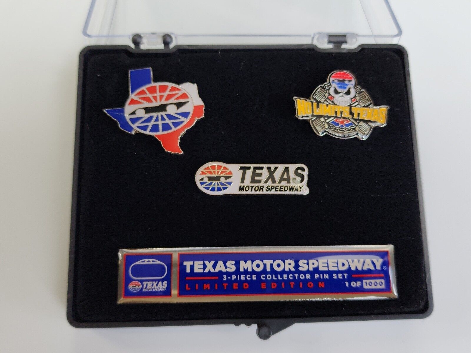 Texas Motor Speedway 3 Piece Pin Set Special Edition 1 of 1000