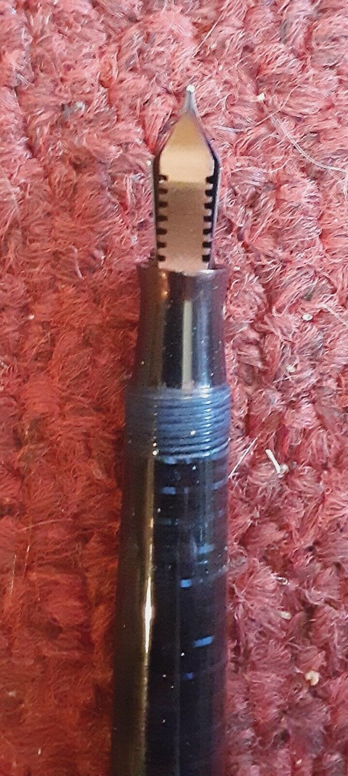 Vintage Black Parker Blue Diamond Vacumatic 14K Nib Vacuum Fill Fountain Pen