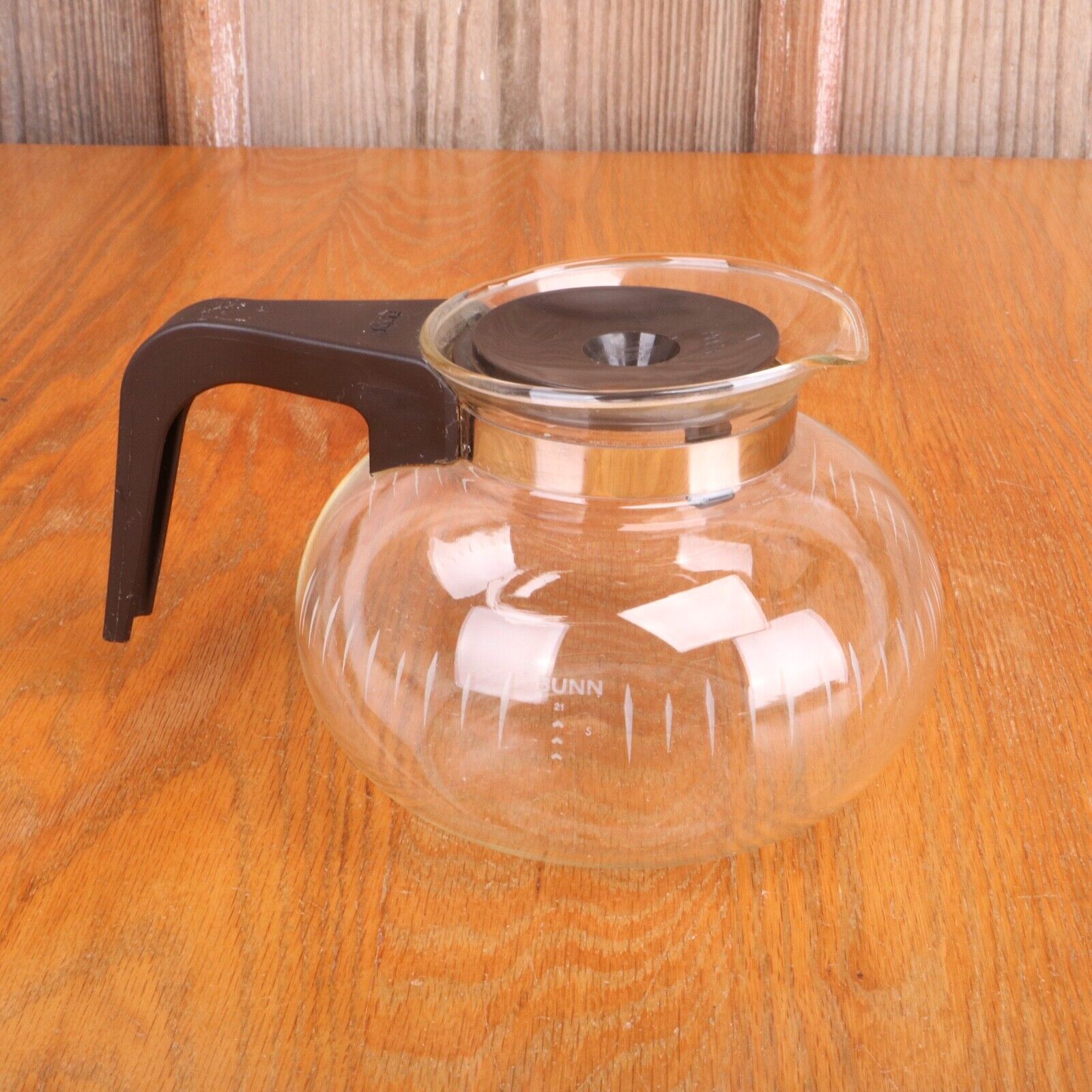 Bunn Glass Replacement Carafe Pot For Coffee Maker Brown Lid Handle
