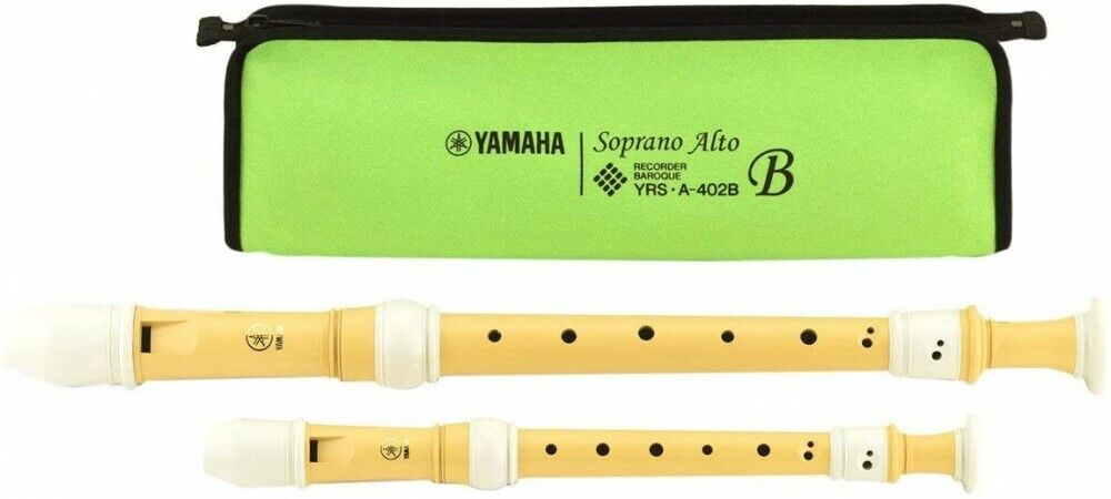YAMAHA Resin made from biomass Recorder Soprano / Alto set Baroque YRSA - 402B