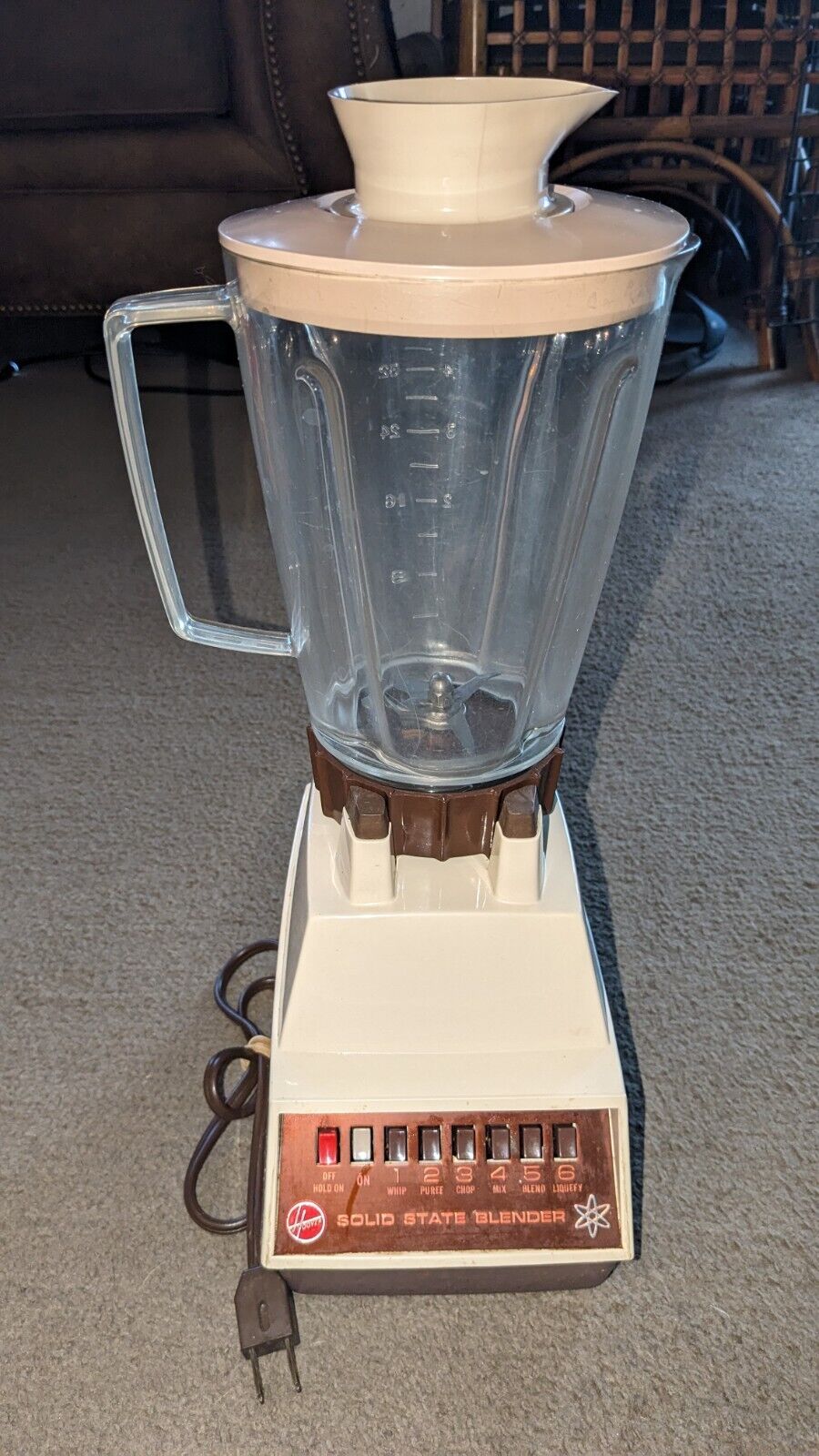 Excellent Hoover Vintage Blender Solid State 1970s Tested Working Model 8955 