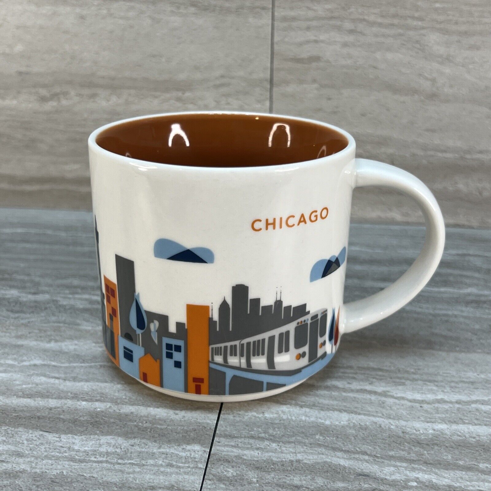 Starbucks 2014 CHICAGO “You Are Here” Collection 14 oz Coffee Mug Preowned