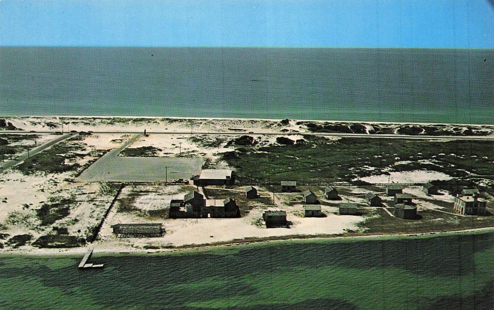 Pensacola Opal Beach FL Florida Aerial View 1950s Santa Rosa Vtg Postcard E15