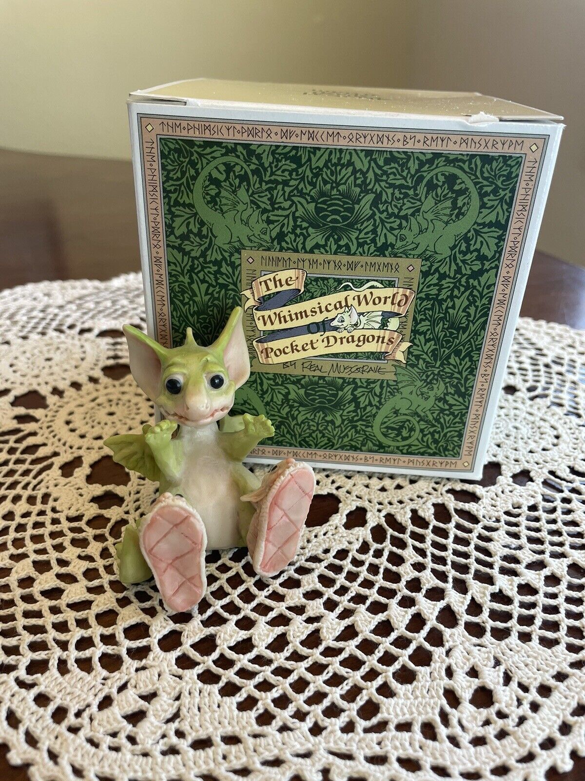 1989 Whimsical World of Pocket Dragons by Real Musgrave ~ New Bunny Shoes ~
