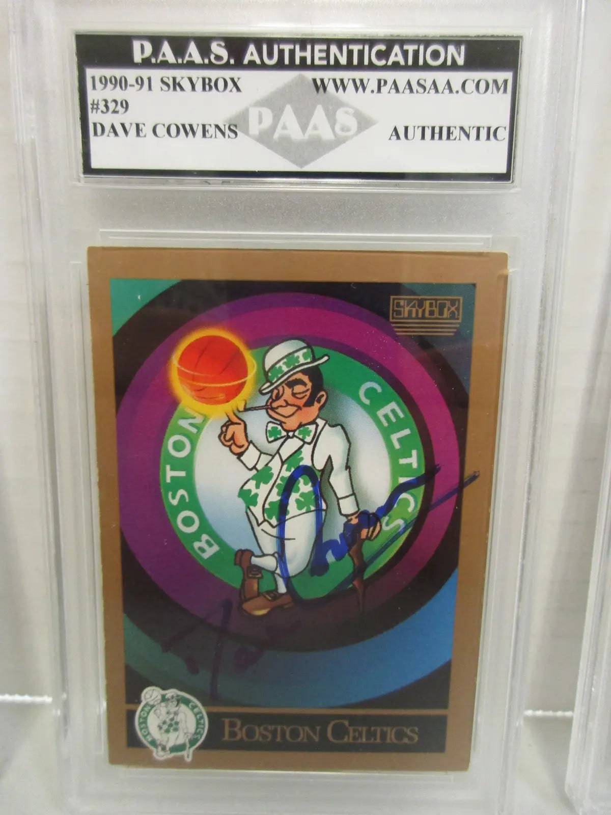 Dave Cowens of the Boston Celtics signed autographed slabbed sports card PAAS AU