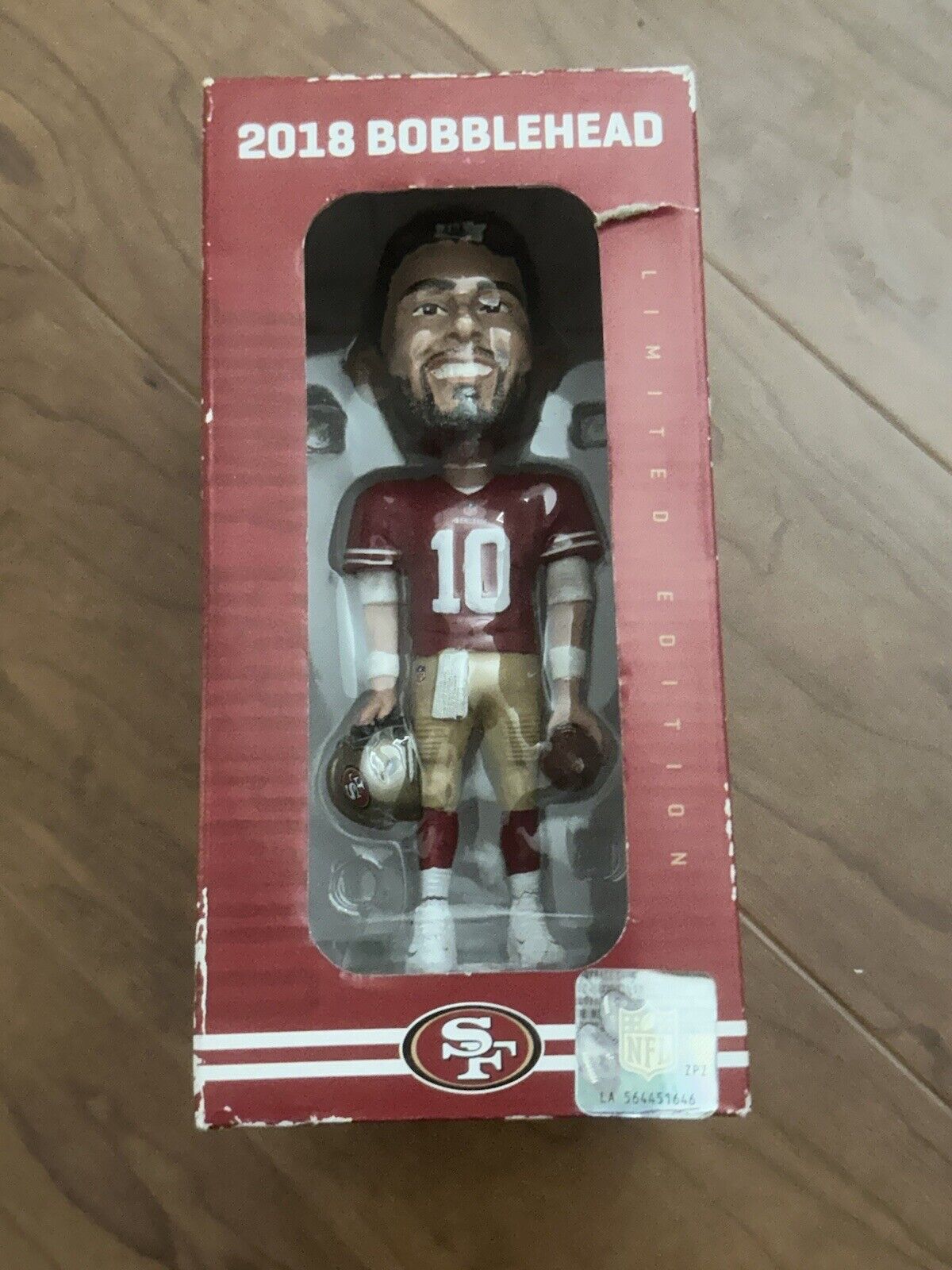 Jimmy Garoppolo 2018 Bobblehead San Francisco 49ers Limited Edition Stat Page