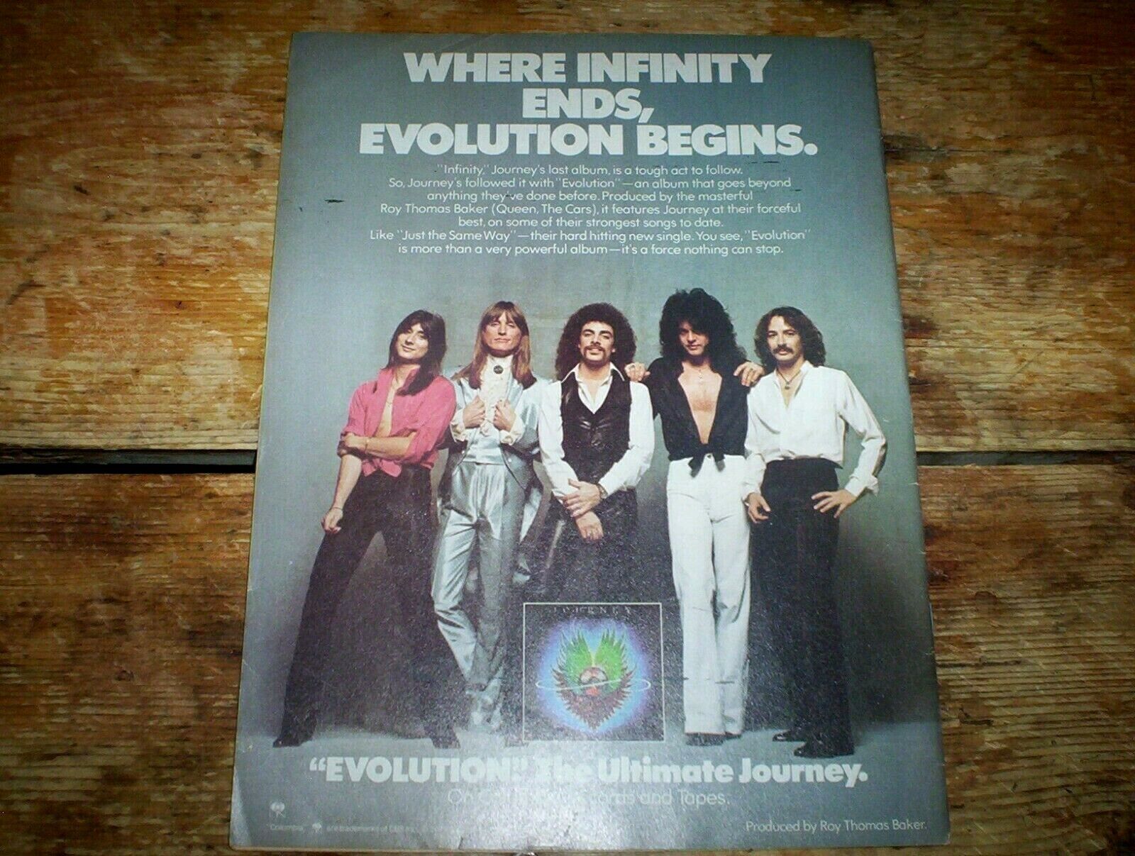 JOURNEY ( EVOLUTION ) 1979 Vintage PROMO Ad NM-