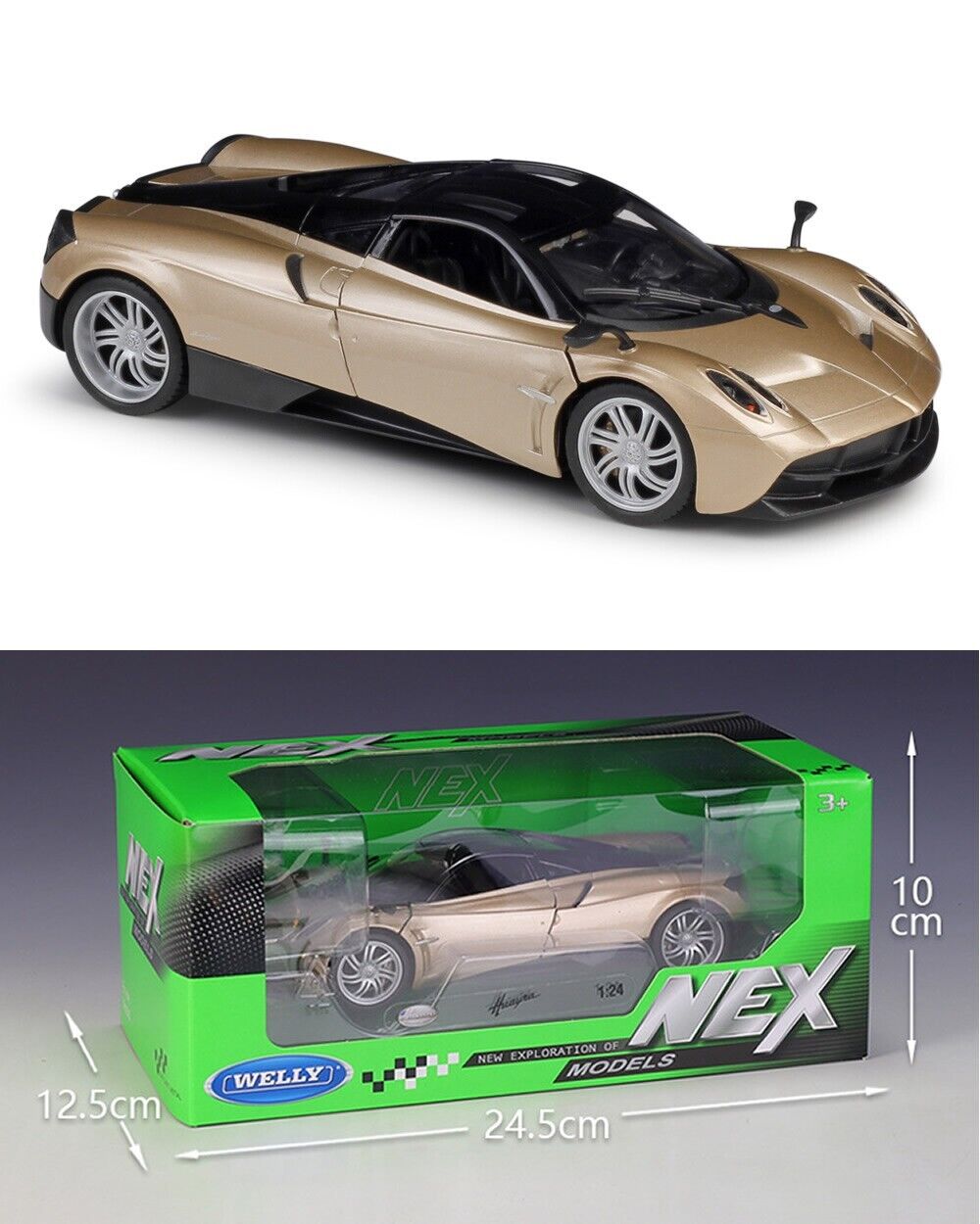 WELLY 1:24 PAGANI HUAYR Alloy Diecast vehicle Sports Car MODEL Gift Collection