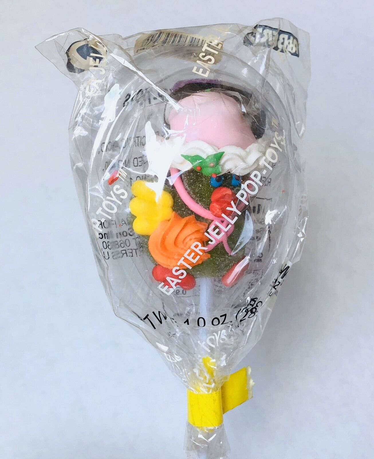 Vintage 2001 Albert’s EASTER JELLY POP TOYS Candy container 9” bubble gum SPRING