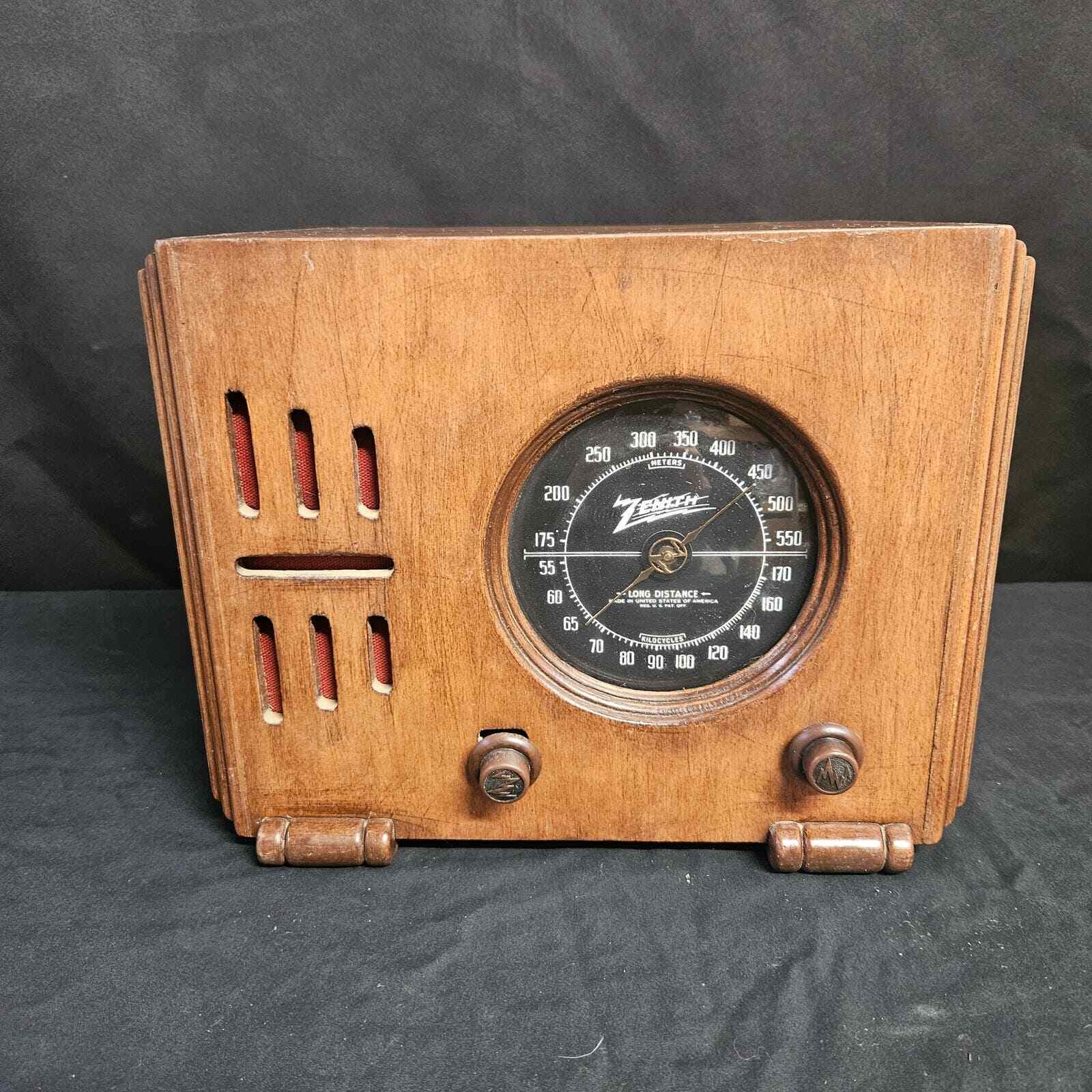 Vintage Zenith Model 5-R-216 Radio 5-R-216W Working (Read Description)