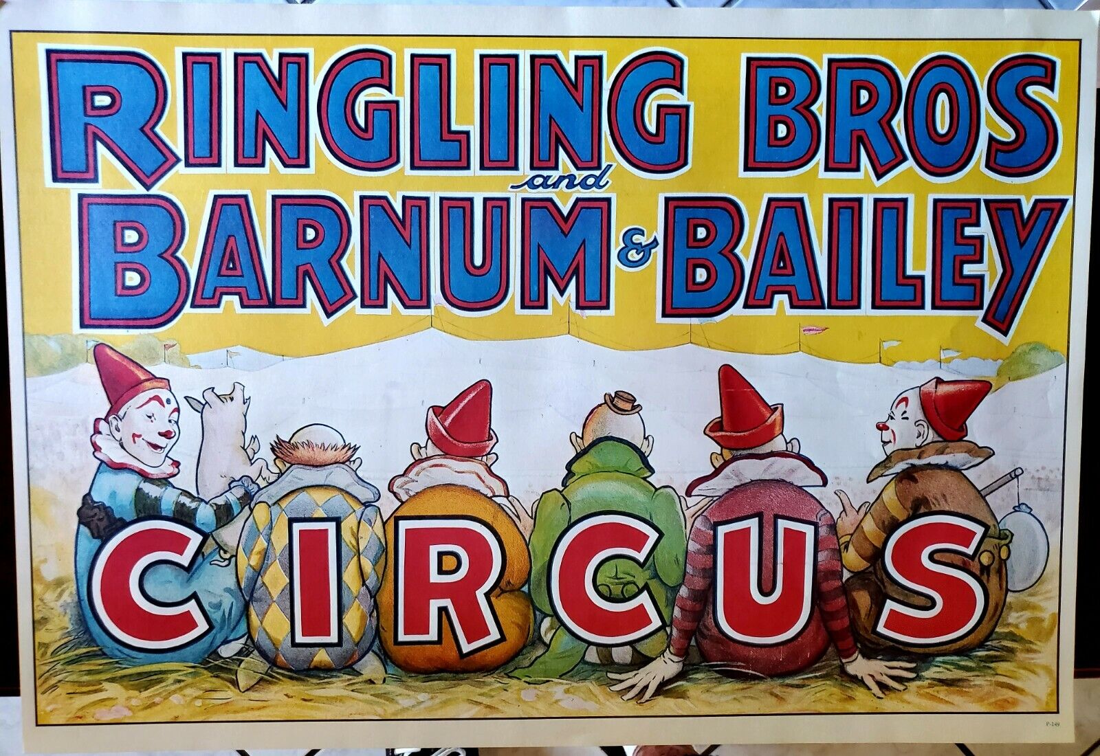 TEN **Lot Of 10** Original 1970s Ringling Brothers Barnum Bailey Circus Posters