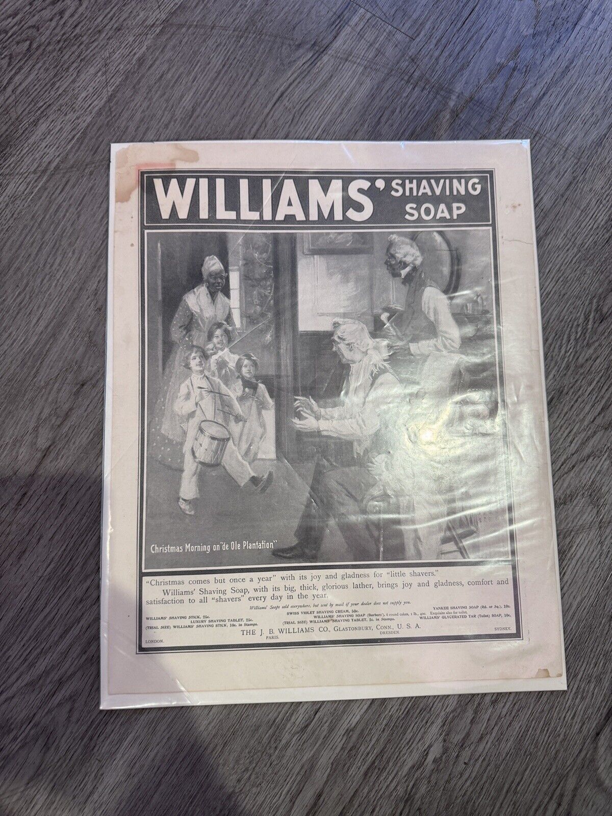Williams Shaving Soup Vintage Store Display