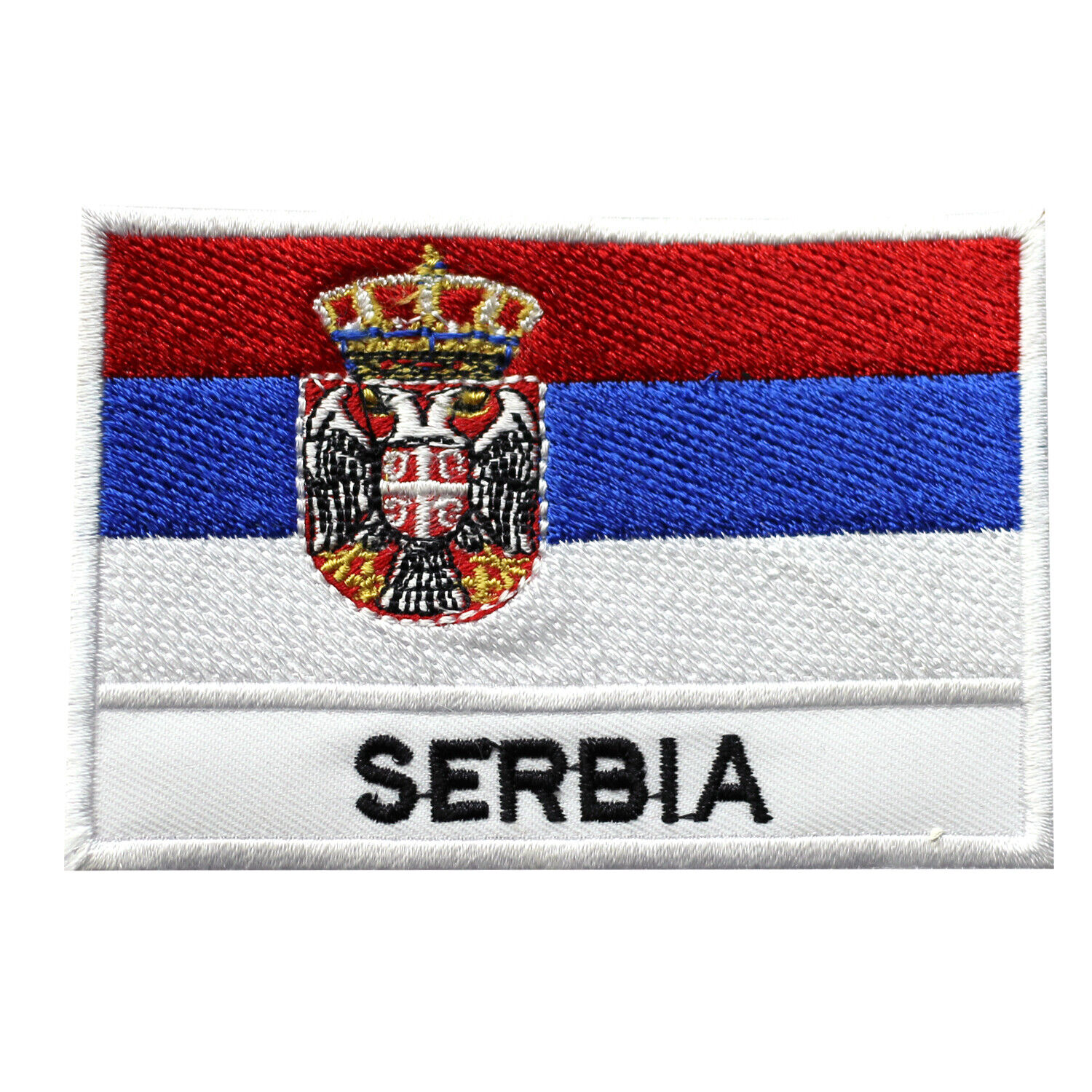 Serbia National Country Flag Patch Iron On Patch Sew On Badge Embroidered Patch